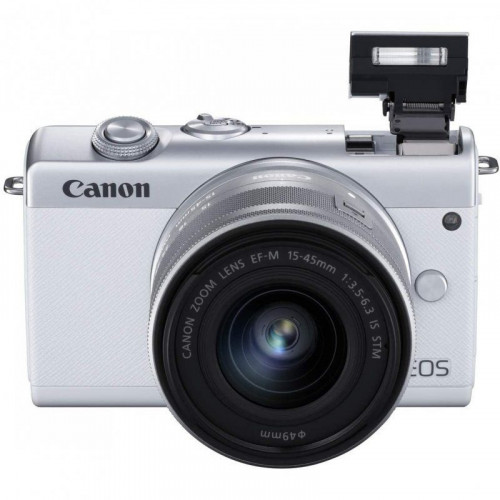 Canon EOS M200 24.1MP WiFi Blanca + EF 15-45mm F3.5-6.3 IS STM