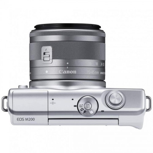 Canon EOS M200 24.1MP WiFi Blanca + EF 15-45mm F3.5-6.3 IS STM