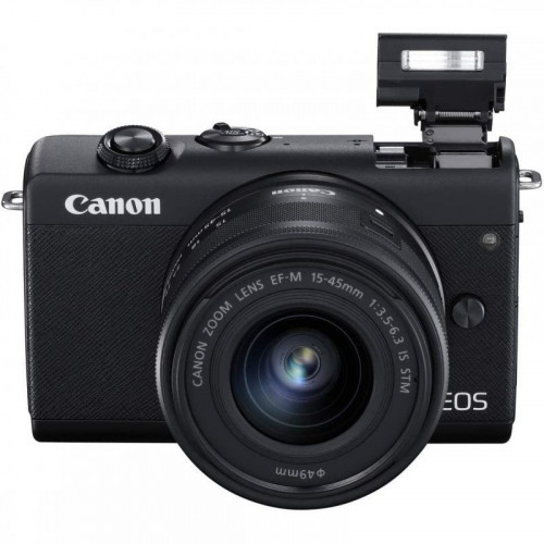 Canon EOS M200 24.1MP WiFi Negra + EF 15-45mm F3.5-6.3 IS STM