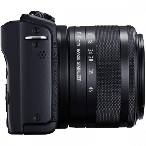 Canon EOS M200 24.1MP WiFi Negra + EF 15-45mm F3.5-6.3 IS STM