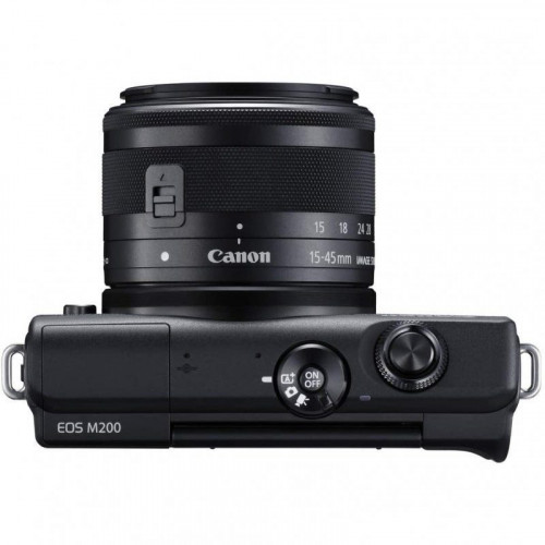 Canon EOS M200 24.1MP WiFi Negra + EF 15-45mm F3.5-6.3 IS STM