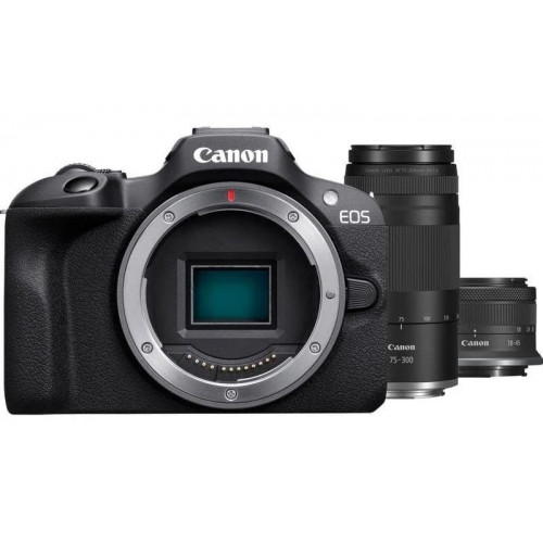Canon EOS R100 + RF-S 18-45mm F4.5-6.3 IS STM + RF 75-300mm F4-5.6