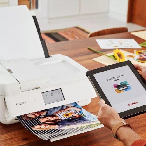 Canon Pixma TS9551Ca Impresora Multifunción Fotográfica Color Blanca Wifi Dúplex A3