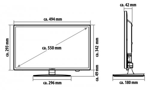 Carbest Smart LED TV 21,5