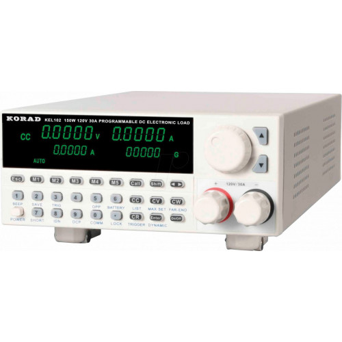 Carga electrónica, 150 W, 0 - 30 A, USB, RS232, LAN