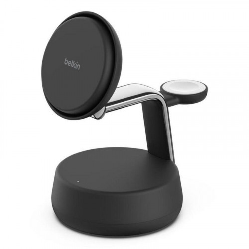 Cargador inalámbrico Belkin WIZ040KQCH UltraCharge Pro 3 en 1 Qi2 25 W negro