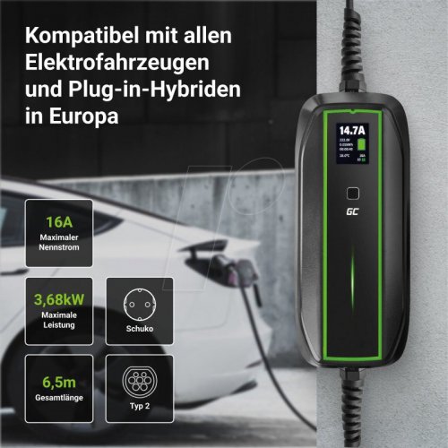 Cargador móvil, 3,6 KW, 6,5 m
