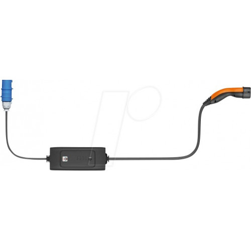 Cargador móvil, 7,4 kW, 32 A, 1 Ph, Tipo 2, 6m, caravana