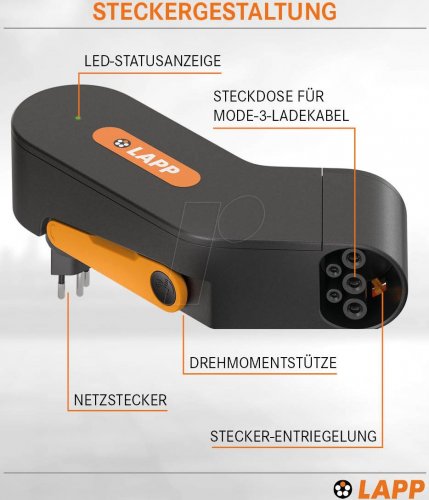 Cargador móvil Mobility Dock, 1,8 kW, 8 A, Tipo 2, CH