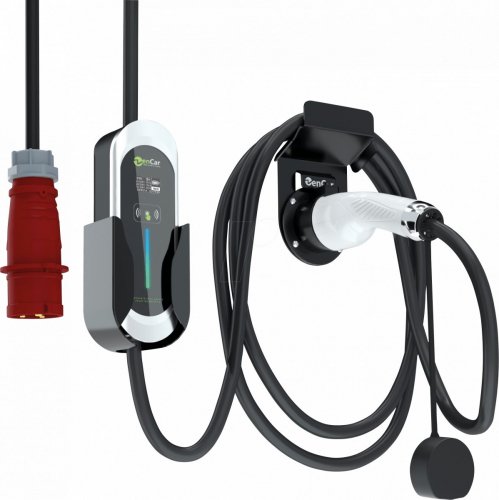 Cargador ZENCAR, 22 kW, 8 m, tipo 2, CEE32