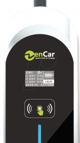 Cargador ZENCAR, 22 kW, 8 m, tipo 2, CEE32