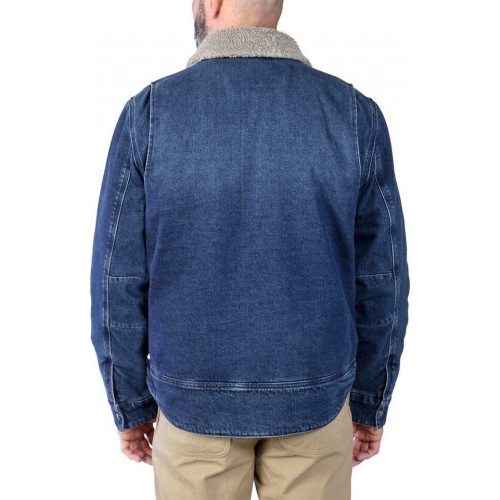 Carhartt Relaxed Fit Denim Sherpa-Lined Jacket (106323) beech