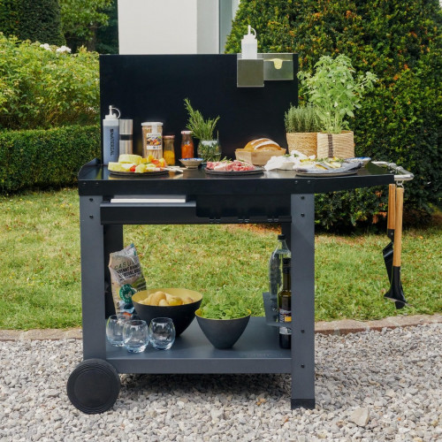 Carro de acero para barbacoa o plancha NATERIAL Ventura 116.5x116.5x63 cm