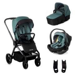 Carro de bebé Be Cool Stratos con capazo Stratos Cot y portabebé Travel Carrier 2025 Verde