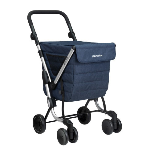 Carro de la compra con tapa We Go Playmarket Azul