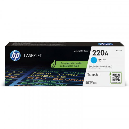 Cartucho de Tóner Original HP 220A Cian