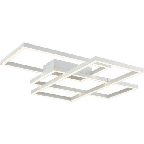 Casa Padrino lámpara de techo LED de diseño blanco 78 x 68 x H. 8 cm