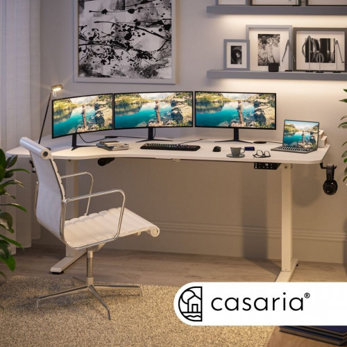 Casaria Height adjustable desk with mouse pad 160x75cm (109363)