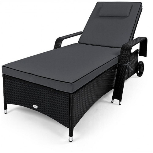Casaria Tumbona Polyrattan 193 x 90 cm