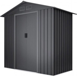 Caseta de acero wasabi light anthracite 196x196x131 cm 2,57 m2
