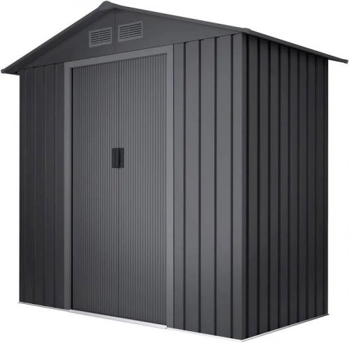Caseta de acero wasabi light anthracite 196x196x131 cm 2,57 m2