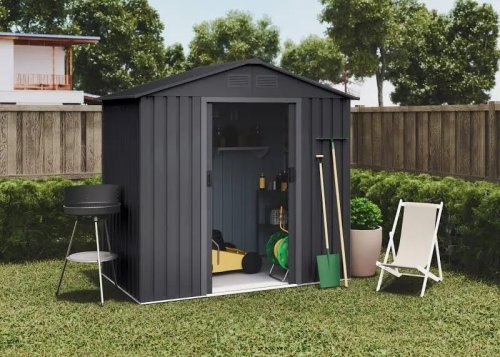 Caseta de acero wasabi light anthracite 196x196x131 cm 2,57 m2
