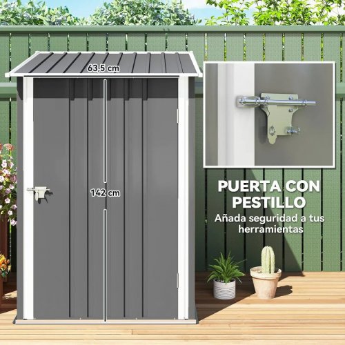 Caseta de Jardín Outsunny 100x103x160 cm