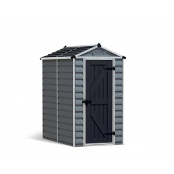 Caseta de policarbonato Skylight de 120.7x203.5x176.8 cm y 2.1 m2 con 1 mm espesor y doble puerta abatible CANOPIA BY PALRAM