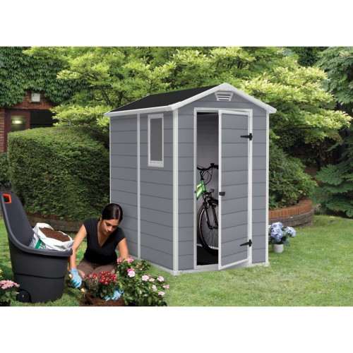 Caseta resina plástica Manor Slip 130x198x192 cm y 2,49 m2