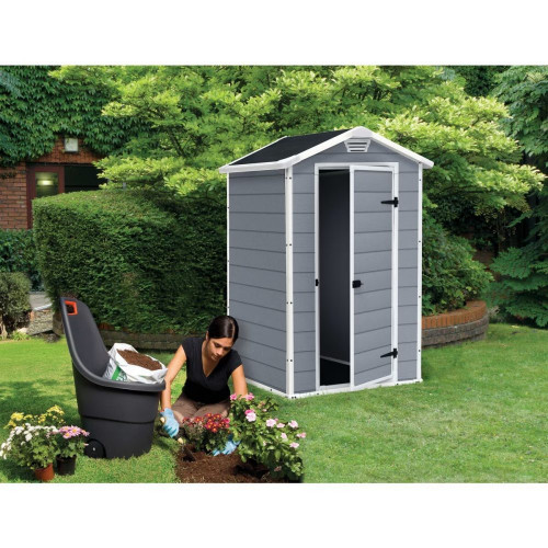Caseta resina y polipropileno por inyección Manor 4x3 129x196x103 cm y 1,1m2