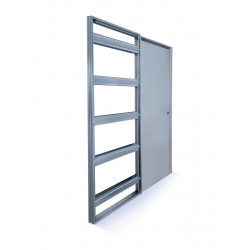 Casoneto puerta corredera para tabique de placa yeso de 9.5cm 80x203x100 cm