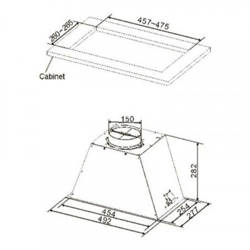 Cata GT Plus 45 BK /M Campana Integrable 45cm Negra