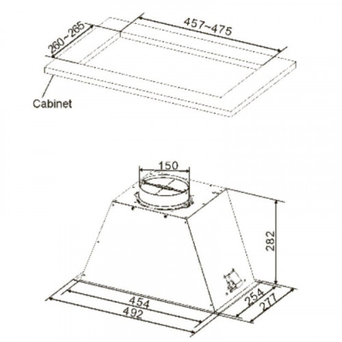 Cata GT Plus 45 X /M Campana Integrable 45cm Acero Inoxidable