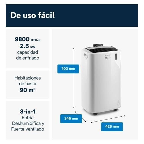 Aire acondicionado portátil Delonghi Pingüino PAC EM90
