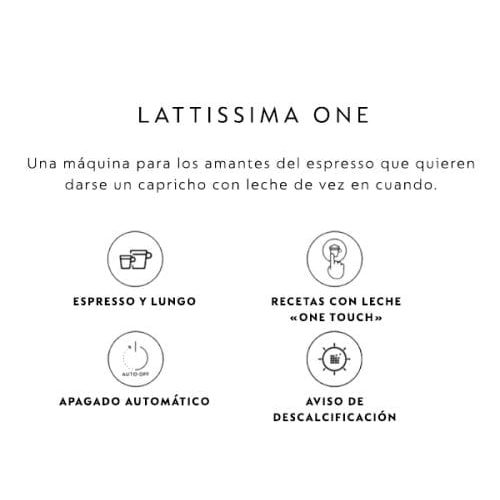 Cafetera de cápsulas DeLonghi LATTISSIMA ONE EN510.B