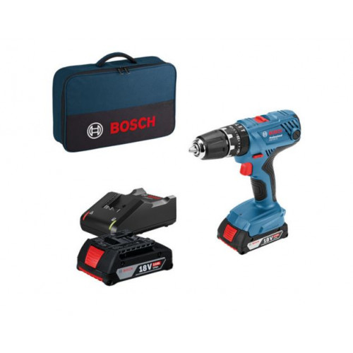 Taladro percutor 18V 2 baterías 2Ah Bosch