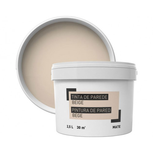 Pintura para paredes beige 2,5 l