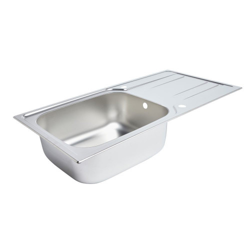 Fregadero inoxidable Lyell 1 seno + escurridor 100x50cm