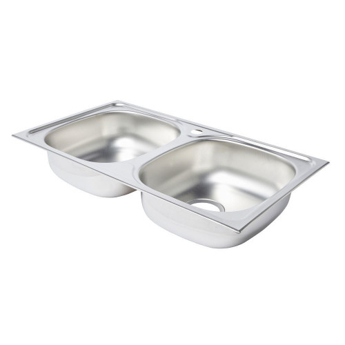 Fregadero inoxidable Bohm 2 senos 78x43,5cm