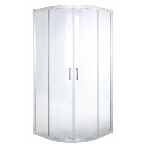 Mampara de ducha semicircular transparente 190x90x90cm onega