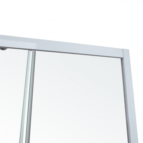 Mampara de ducha 80x80x185 cm Aluminio blanco 4mm Garian