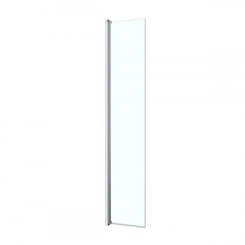 Mampara de ducha pivotante transparente 40 cm cromado Calia Cooke & Lewis
