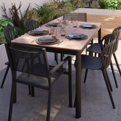 Mesa jardín Thilia 150cm Goodhome