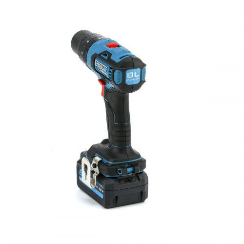 Taladro percutor 18V con batería 4Ah Brushless + maletín 49 accesorios Erbauer