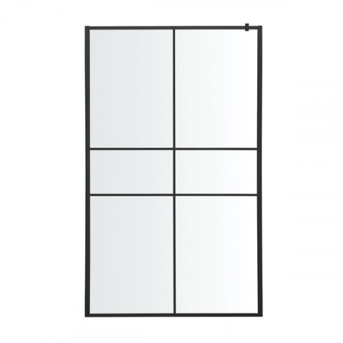 Mampara de ducha fija Izza negro 100cm