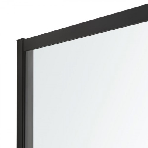 Mampara de ducha fija Izza negro 100cm