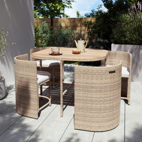 Conjunto de comedor Elos 4 piezas Goodhome