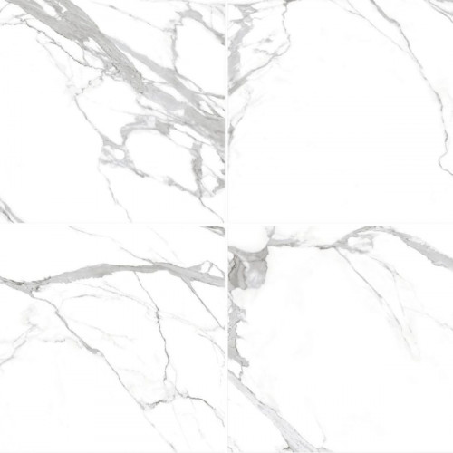 Suelo porcelánico rectificado gran formato mármol blanco pulido 60x120 cm Nisida