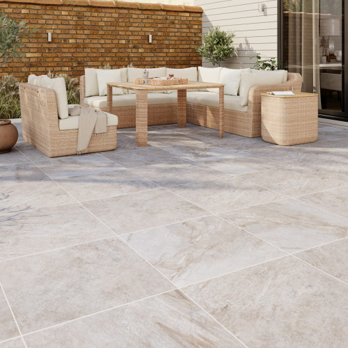 Suelo porcelánico piedra gris mate 60x60 cm C3 Volfy
