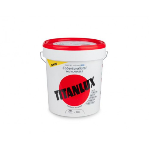 Pintura Titanlux Cobertura Total blanco 15 L